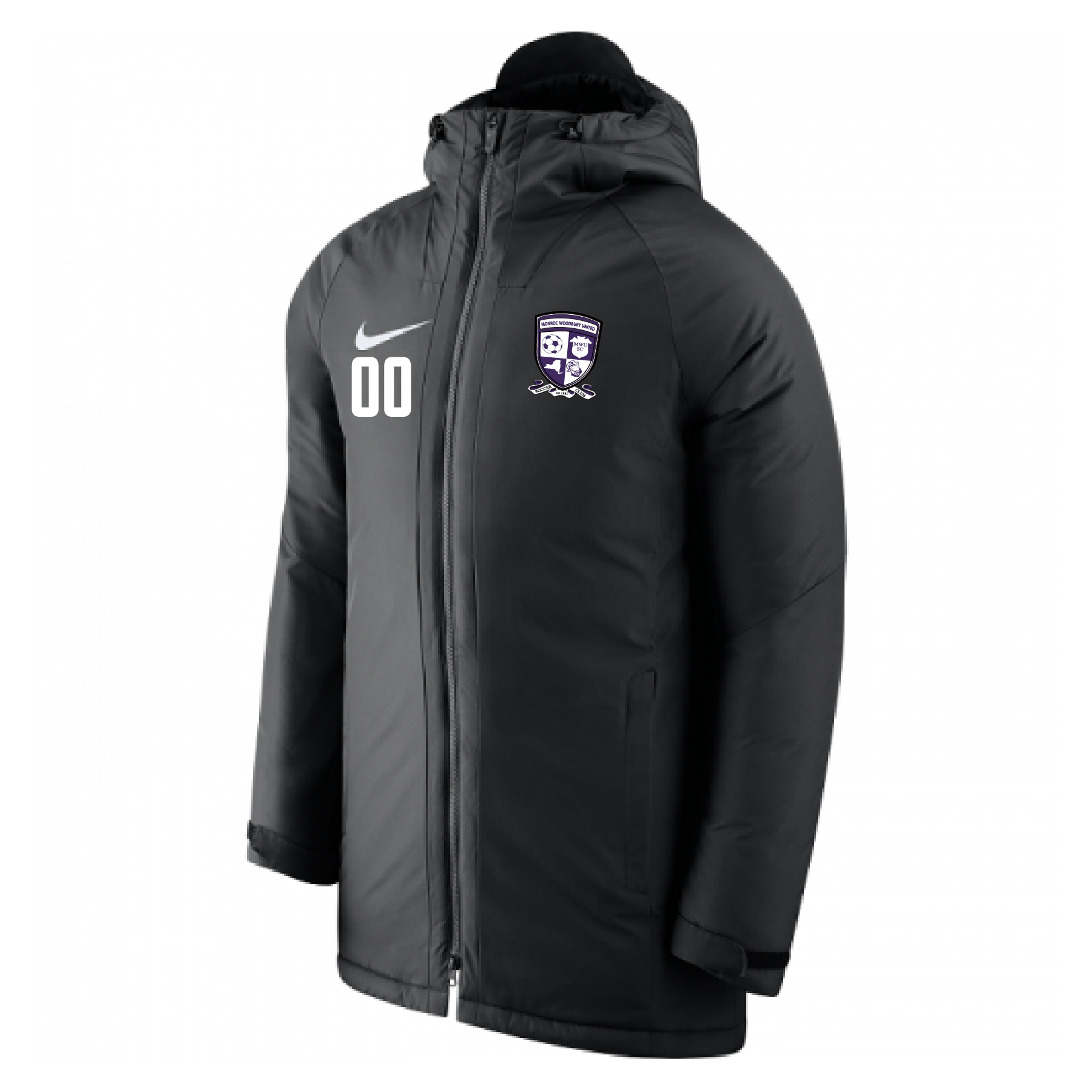 Monroe Woodbury Nike Academy 18 Winter Jacket Black Soccer Zone USA