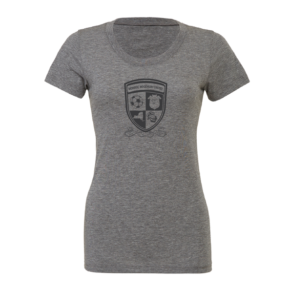 Monroe Woodbury (Logo) Bella + Canvas Short Sleeve Triblend T-Shirt Grey