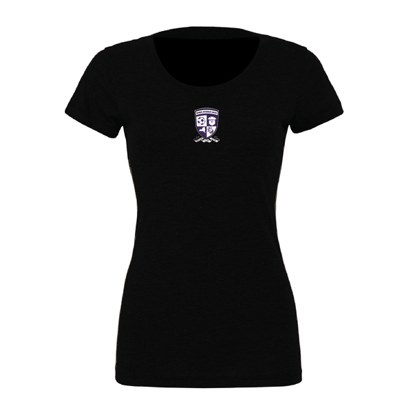 Monroe Woodbury (Patch) Bella + Canvas Short Sleeve Triblend T-Shirt Solid Black