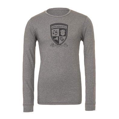 Monroe Woodbury SC (Logo) Bella + Canvas Long Sleeve Triblend T-Shirt Grey