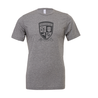 Monroe Woodbury (Logo) Bella + Canvas Short Sleeve Triblend T-Shirt Grey