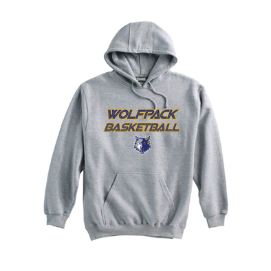 Wolfpack Basketball FAN Pennant Super 10 Hoodie Grey