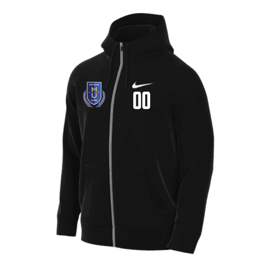 Montclair United Match Fit Nike Fleece Full-Zip Hoodie Black