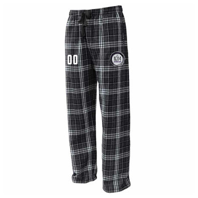 NJ 14 Flannel Plaid Pajama Pant Black/White