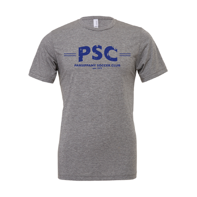 Parsippany SC (Club Name) Bella + Canvas Short Sleeve Triblend T-Shirt Grey