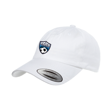 PASCO Yupoong Cotton Twill Dad Cap White