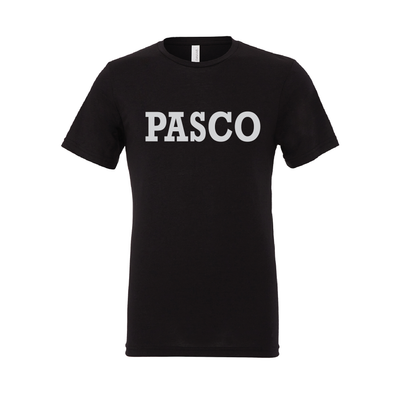 PASCO (Club Name) Bella + Canvas Short Sleeve Triblend T-Shirt Solid Black