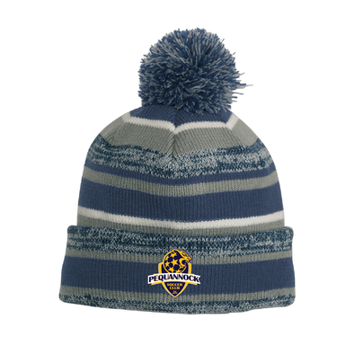 Pequannock SC New Era Sideline Bobble Beanie Navy