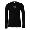 Plainview Old Bethpage FAN (Patch) Bella + Canvas Long Sleeve Triblend T-Shirt Heather Black