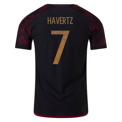 Men's Authentic adidas Havertz Germany Away Jersey 2022