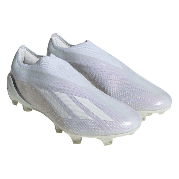 adidas X Speedportal+ FG Firm Ground Soccer Cleats- White/Black