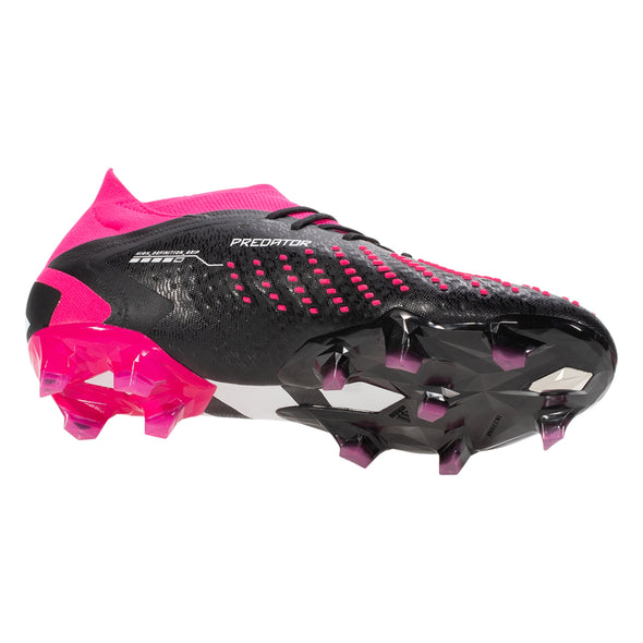 adidas Predator Accuracy.1 FG Firm Ground Soccer Cleats - Black/White/Pink