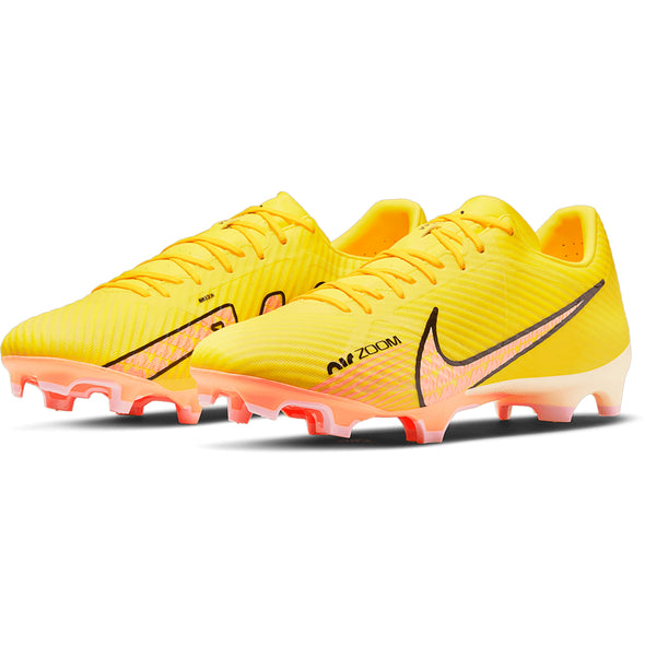 Nike Zoom Mercurial Vapor 15 Academy FG/MG Soccer Cleats - YellowStrike/SunsetGlow