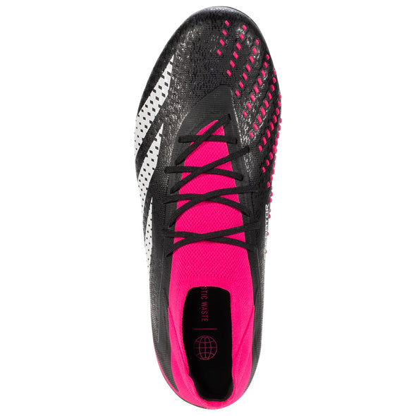 adidas Predator Accuracy.1 FG Firm Ground Soccer Cleats - Black/White/Pink