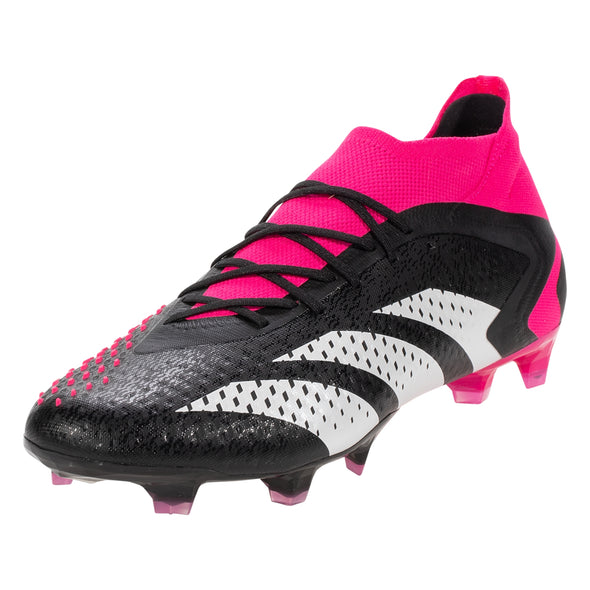 adidas Predator Accuracy.1 FG Firm Ground Soccer Cleats - Black/White/Pink