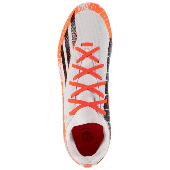 adidas X Speedportal Messi.3 FG Junior Firm Ground Soccer Cleat - Cloud White/Core Black/Solar Red