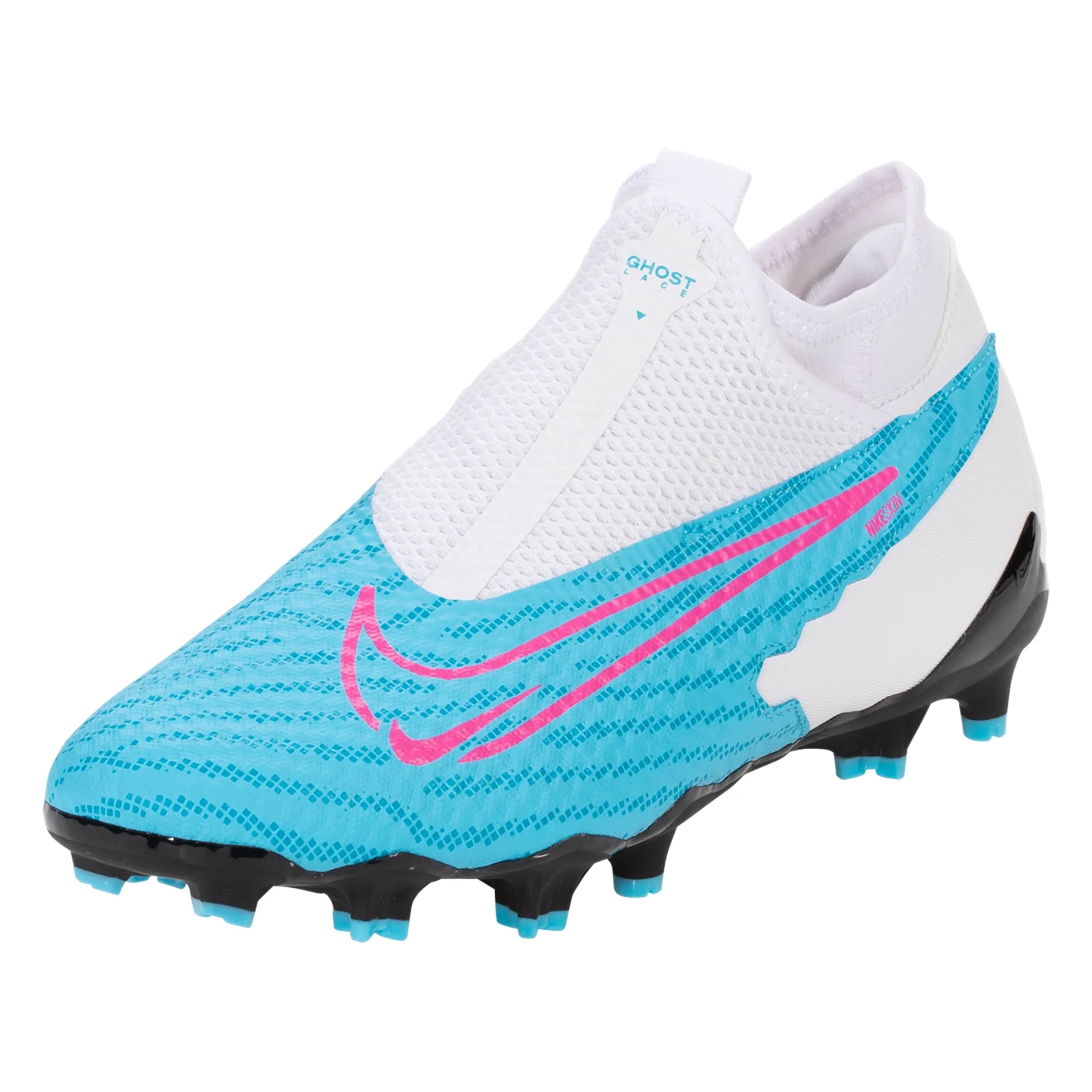 Soccer cleats hotsell blue and white