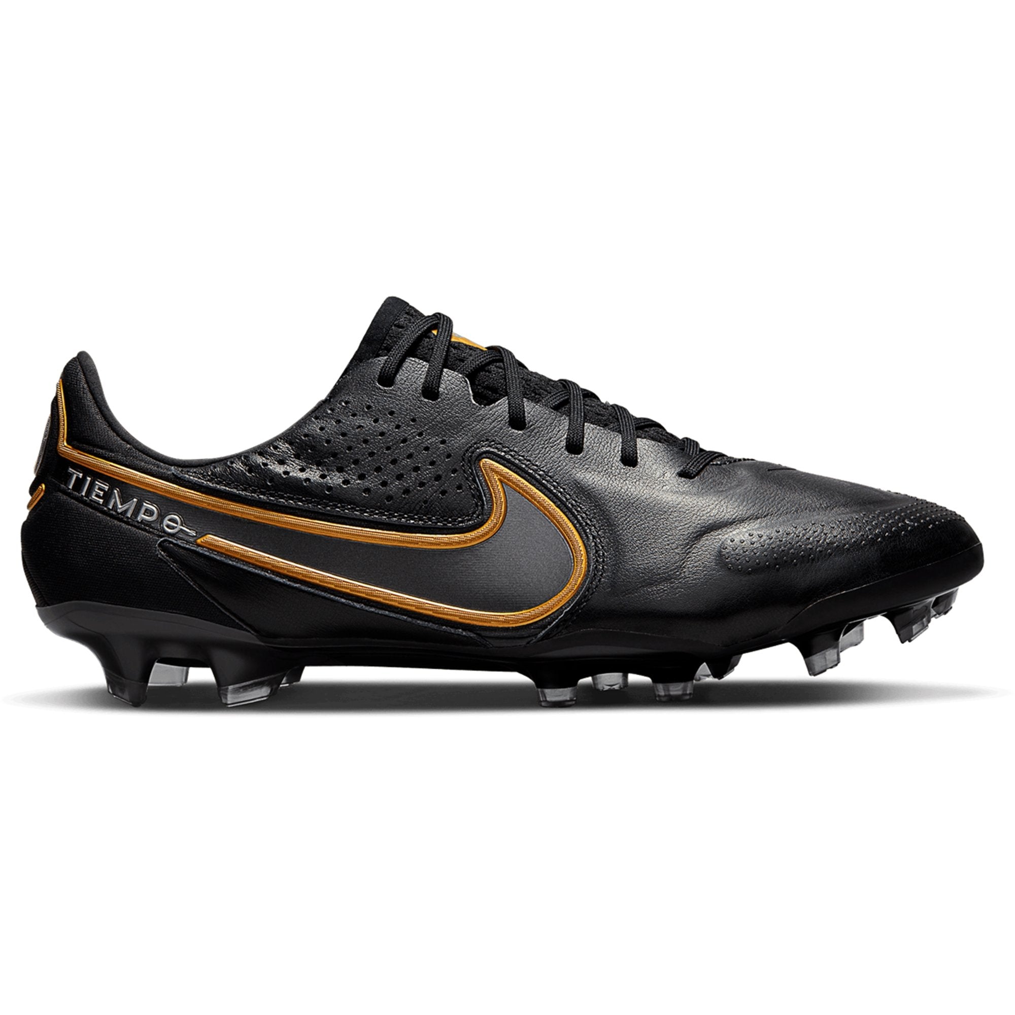 Nike Tiempo 9 Elite FG Firm Ground Soccer Cleat Black/Black CZ8482-007 – Soccer Zone USA