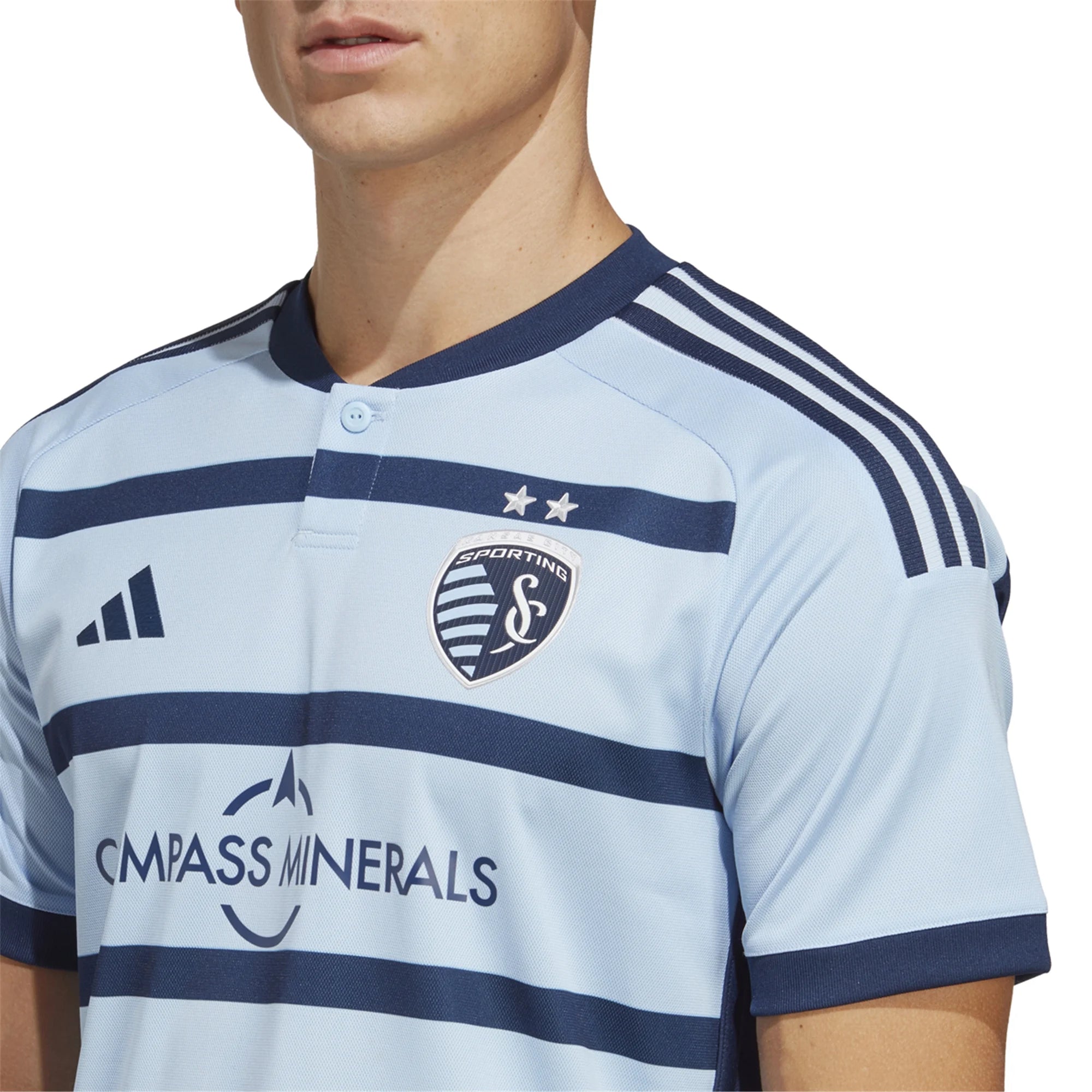 Men's Authentic adidas Sporting KC Home Jersey 2023 - H54738