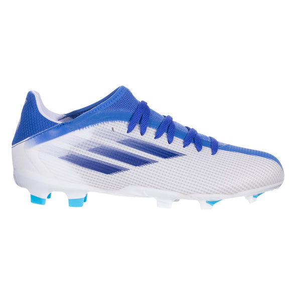 adidas X Speedflow.3 FG Junior Firm Ground Soccer Cleats - Footwear White/Legacy Indigo/Sky Rush