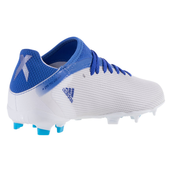 adidas X Speedflow.3 FG Junior Firm Ground Soccer Cleats - Footwear White/Legacy Indigo/Sky Rush