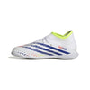 adidas Predator Edge.3 IC Junior Indoor Soccer Shoe - White/Solar Yellow/Power Blue
