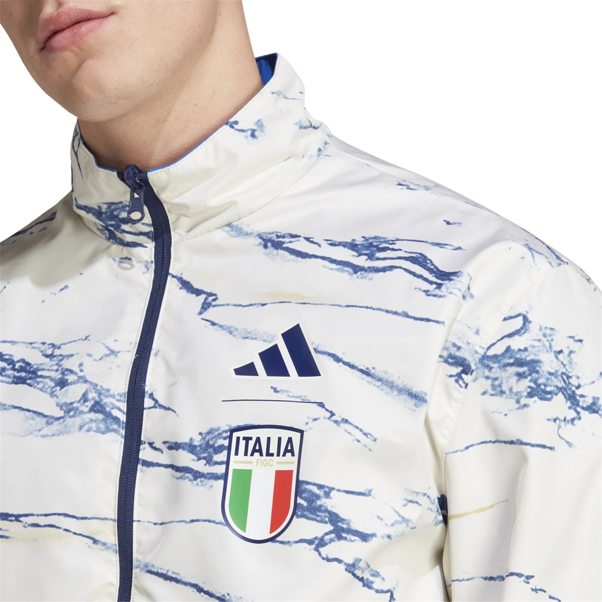Men's adidas Italy REVERSIBLE Anthem Jacket 2023 HT2186 – Soccer