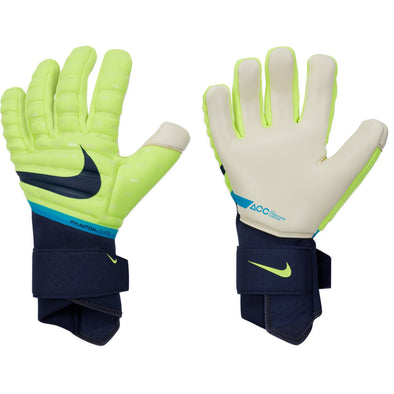 Nike Phantom Elite Goalkeeper Gloves - Volt/White/BlackenedBlue