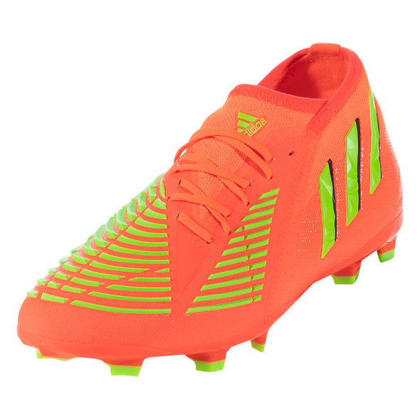 adidas Predator Edge.1 FG Junior Firm Ground Soccer Cleat- Solar Red/Solar Green/Core Black