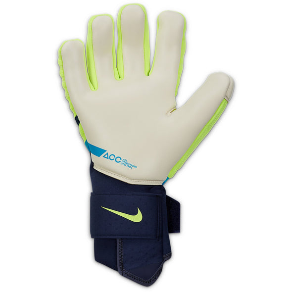Nike Phantom Elite Goalkeeper Gloves - Volt/White/BlackenedBlue