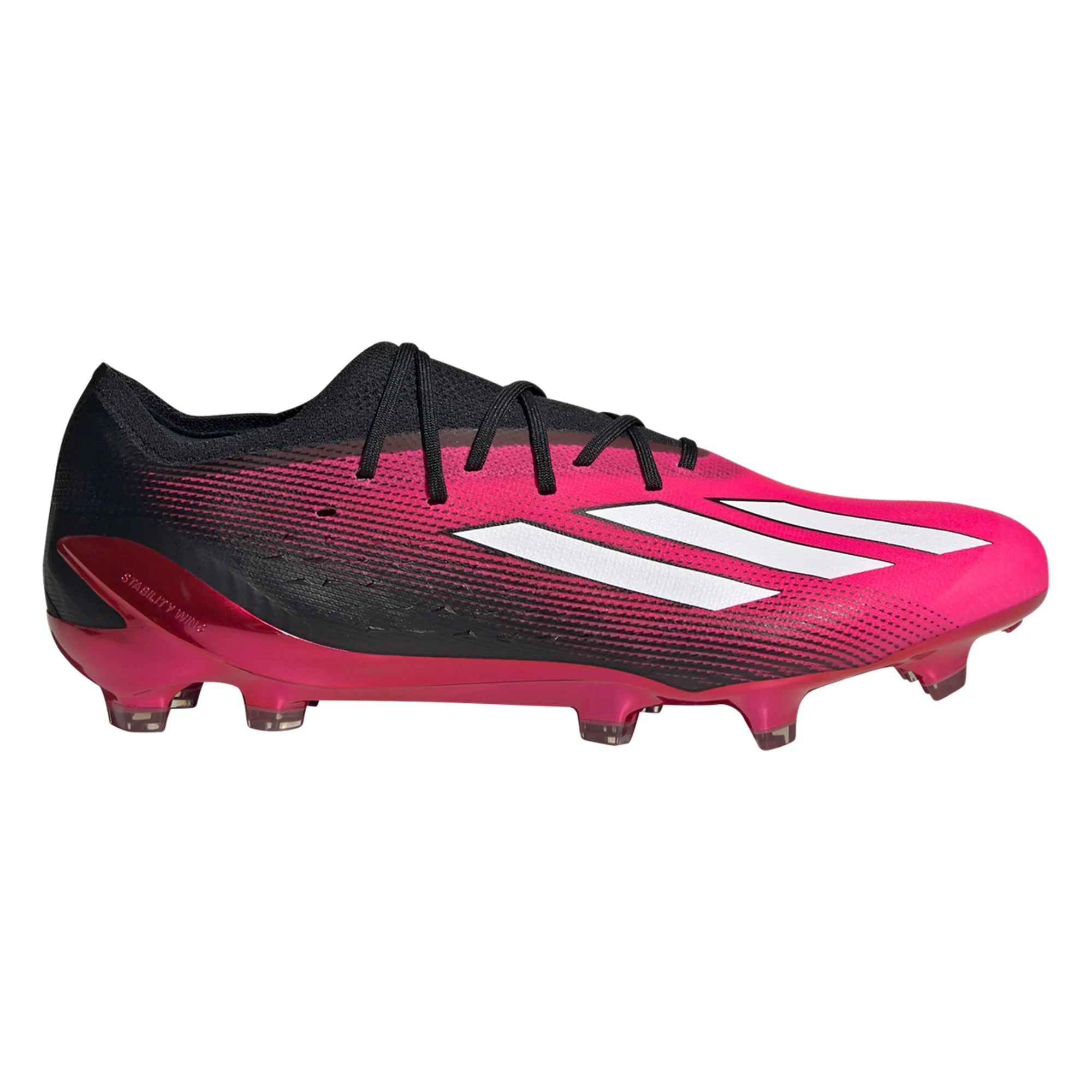 Pink and white soccer top cleats