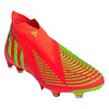 adidas Predator Edge + FG Firm Ground Soccer Cleat - Solar Red/Solar Green/Core Black