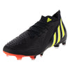 adidas Predator Edge.1 FG Firm Ground Soccer Cleat - Core Black/Team Solar Yellow/Solar Red