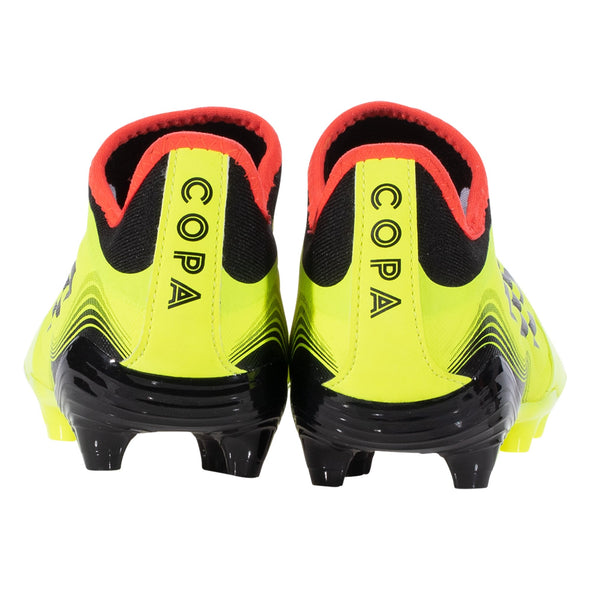 adidas Copa Sense .3 Laceless FG Firm Ground Soccer Cleats - SolarYellow/CoreBlack/SolarRed