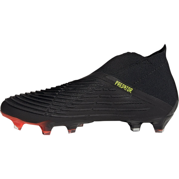 adidas Predator Edge + FG Firm Ground Soccer Cleat - Core Black/Team Solar Yellow/Solar Red