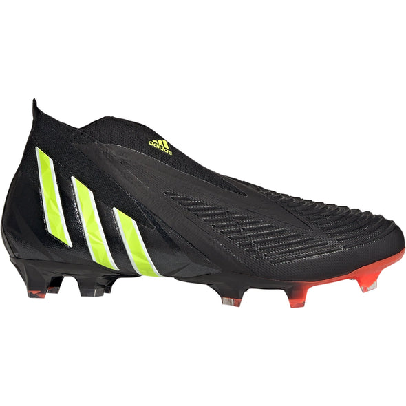 adidas Predator Edge + FG Firm Ground Soccer Cleat - Core Black/Team Solar Yellow/Solar Red