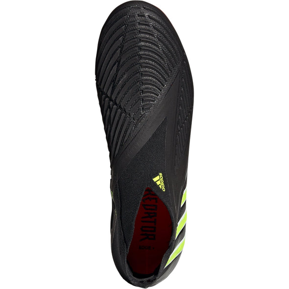 adidas Predator Edge + FG Firm Ground Soccer Cleat - Core Black/Team Solar Yellow/Solar Red