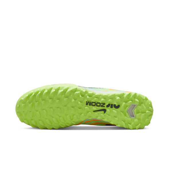 Nike Air Zoom Mercurial Vapor 15 Academy TF Turf Soccer Shoe - Mint Foam/Blackened Blue/Total Orange/Ghost Green