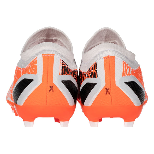 adidas X Speedportal Messi.3 FG Junior Firm Ground Soccer Cleat - Cloud White/Core Black/Solar Red