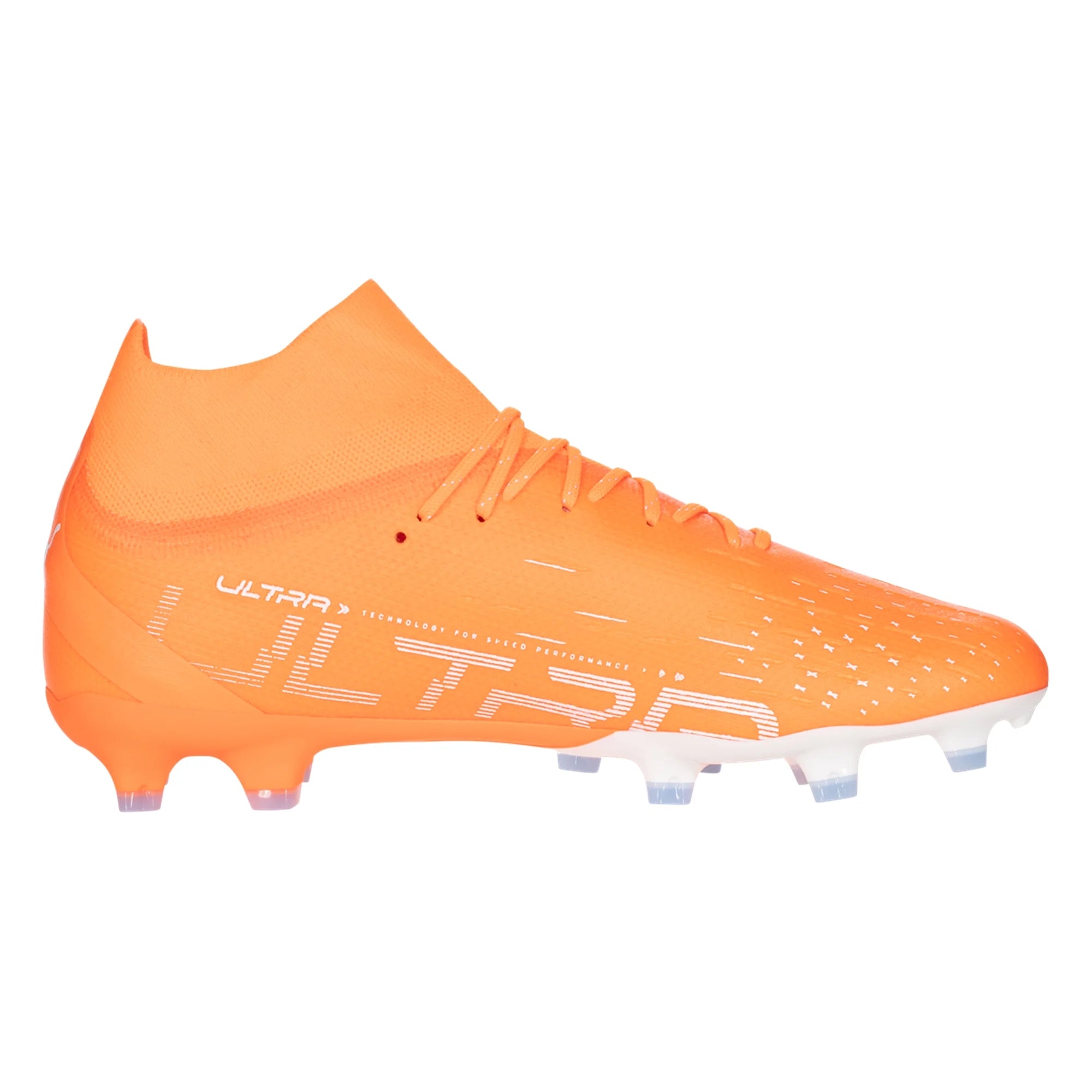 Puma Ultra Pro FG AG Firm Ground Soccer Cleats Orange White Blue 107240 01 Soccer Zone USA