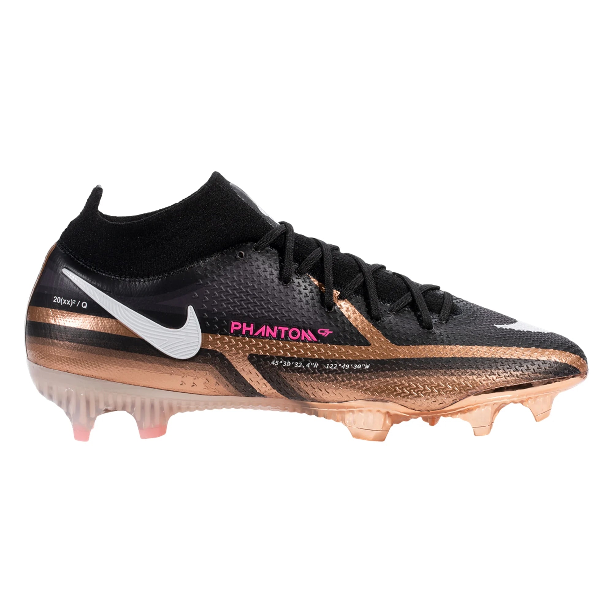 Nike Phantom GT2 Elite Q DF FG Firm Ground Soccer Cleat Metallic Copper DR5955 810 Soccer Zone USA