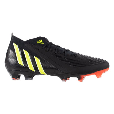 adidas Predator Edge.1 FG Firm Ground Soccer Cleat - Core Black/Team Solar Yellow/Solar Red