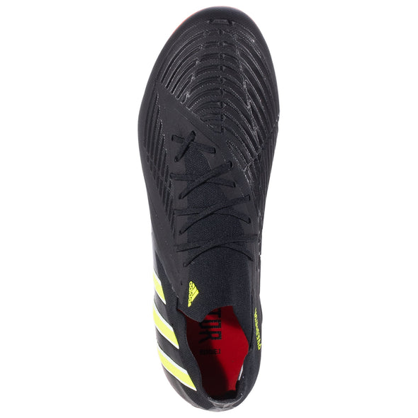 adidas Predator Edge.1 Low Cut FG Firm Ground Soccer Cleat - Core Black/Team Solar Yellow/Solar Red