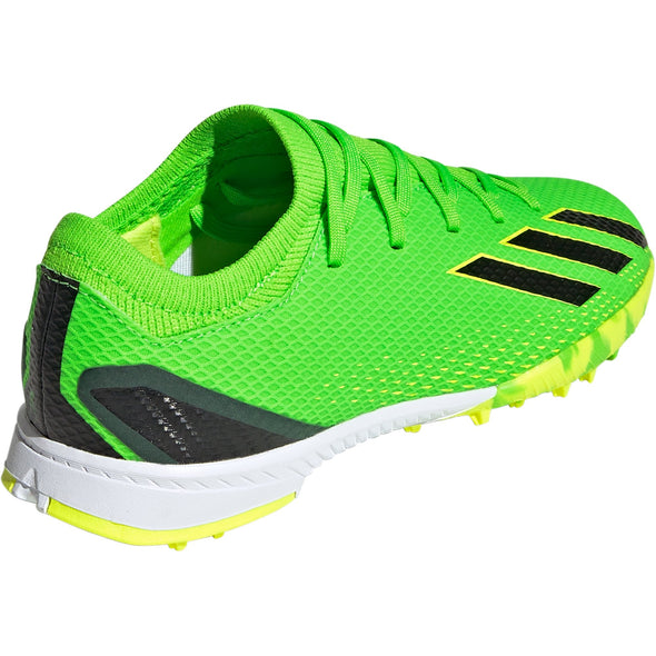 adidas X Speedportal.3 TF Junior Artificial Turf Soccer Shoe - Solar Green/Core Black/Solar Yellow