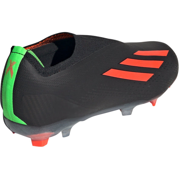 adidas X Speedportal+ FG Junior Firm Ground Soccer Cleat - Core Black/Solar Red/Solar Green