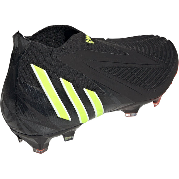 adidas Predator Edge + FG Firm Ground Soccer Cleat - Core Black/Team Solar Yellow/Solar Red