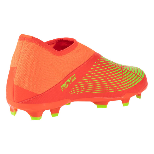 adidas Predator Edge.3 Laceless FG Junior Firm Ground Soccer Cleat - Solar Red/Solar Green/Core Black