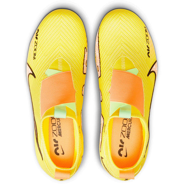 Nike Junior Air Zoom Mercurial Superfly 9 Pro FG Firm Ground Soccer Cleat - YellowStrike/SunsetGlow