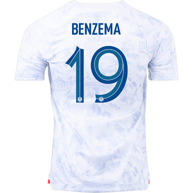 Kid's Replica Nike Benzema France Away Jersey 2022