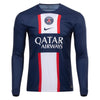 Men's Replica Nike Kylian Mbappe Paris Saint-Germain Long Sleeve Home Jersey 22/23